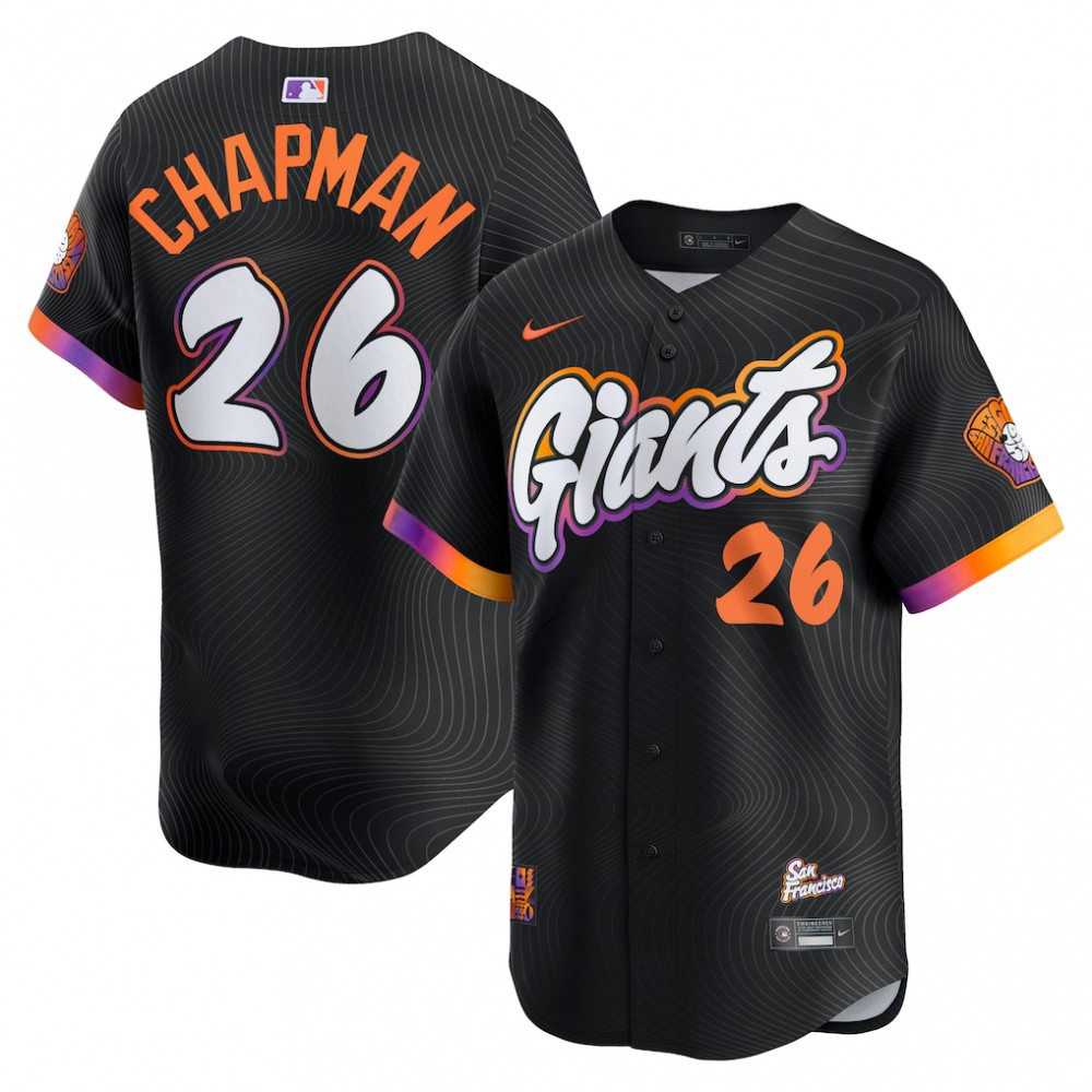 Matt Chapman San Francisco Giants 2025 City Connect Limited Jersey - Anthracite-Pro Kit Vault | Brand New 26/27 Sports Jerseys